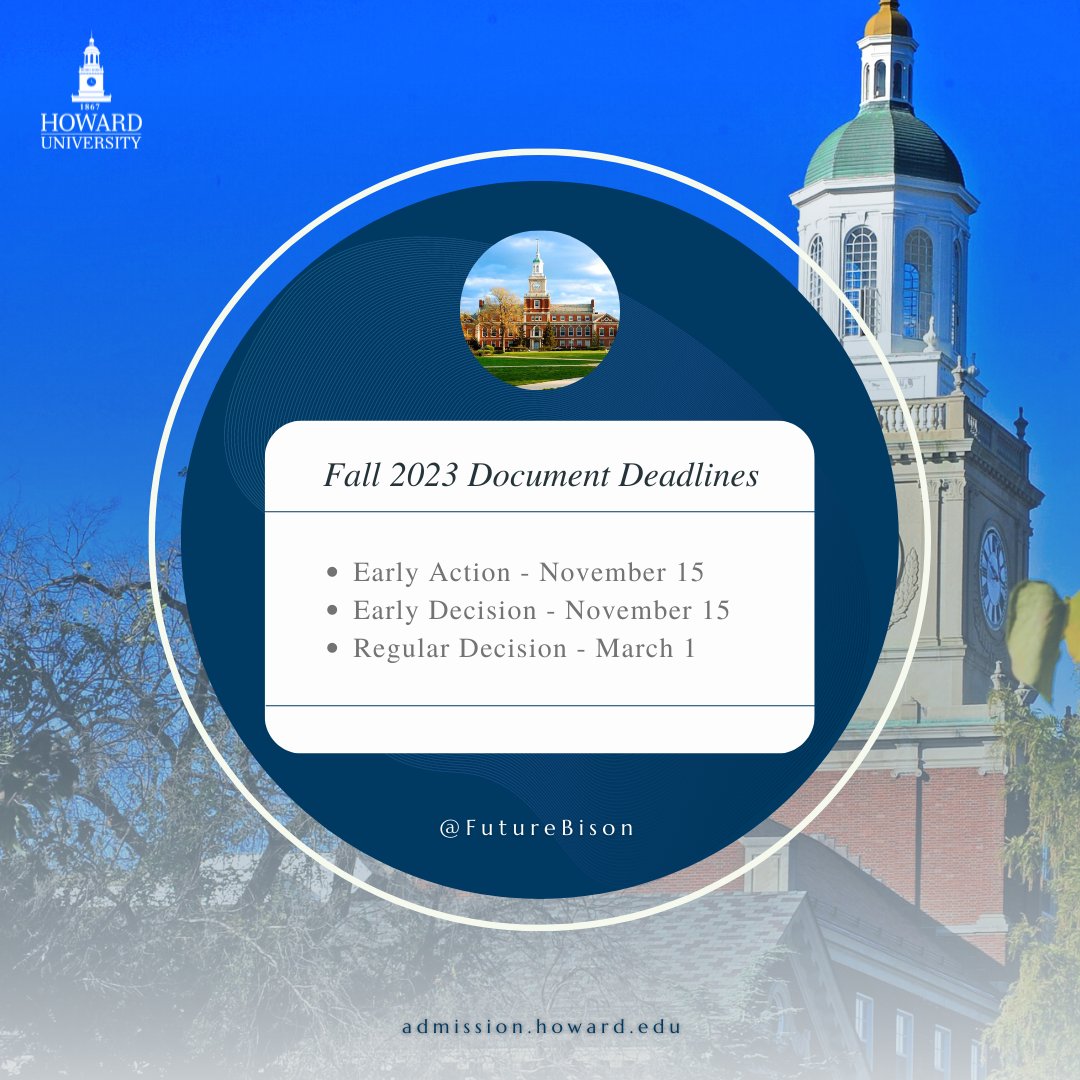 Howard university admission on twitter futurebison below are