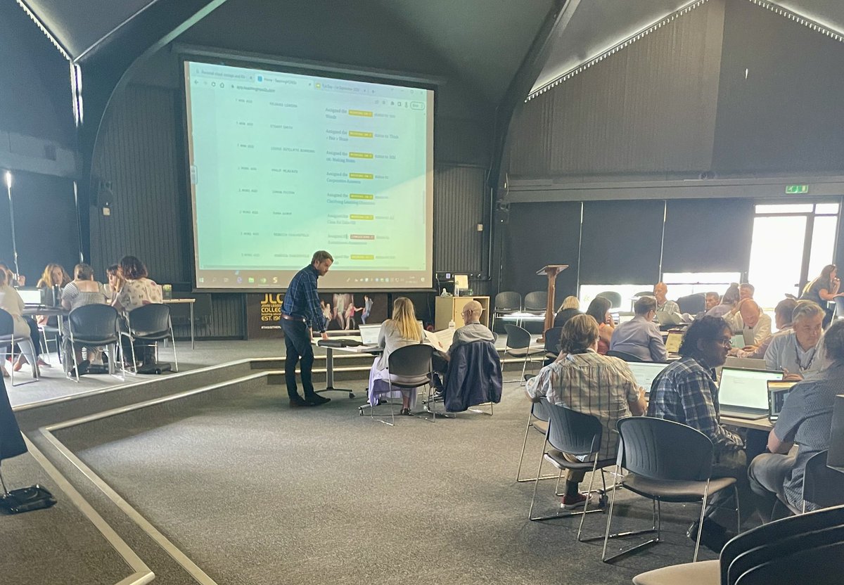 Fantastic day bringing <a href="/JohnLeggottColl/">John Leggott College</a> teachers together for the first time this academic year

Great to witness strong collaboration and a focus on how to make a positive start when our learners return. 

Only 3 more days until our new Y1 cohort begins! 

#tla #edutwitter