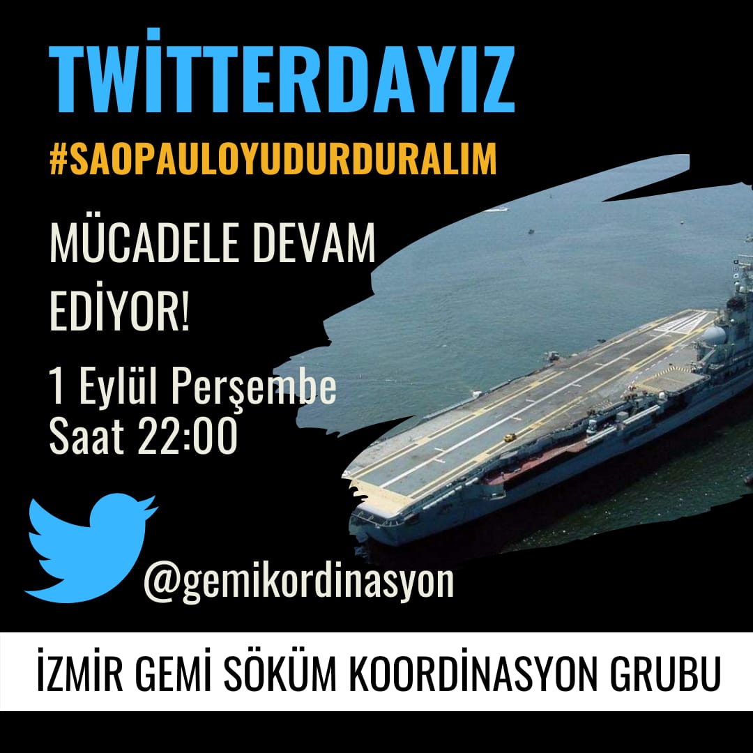 Ülkemiz ve Aliağa Dünyanın Çöplüğü Değildir!
#SaoPauloyuDurduralım