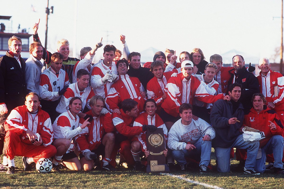 #tbt to when <a href="/BadgerMSoccer/">Wisconsin Men’s Soccer</a> won its lone National Championship after defeating Duke, 2-0, on December 10th, 1995!

#NCAASoccer