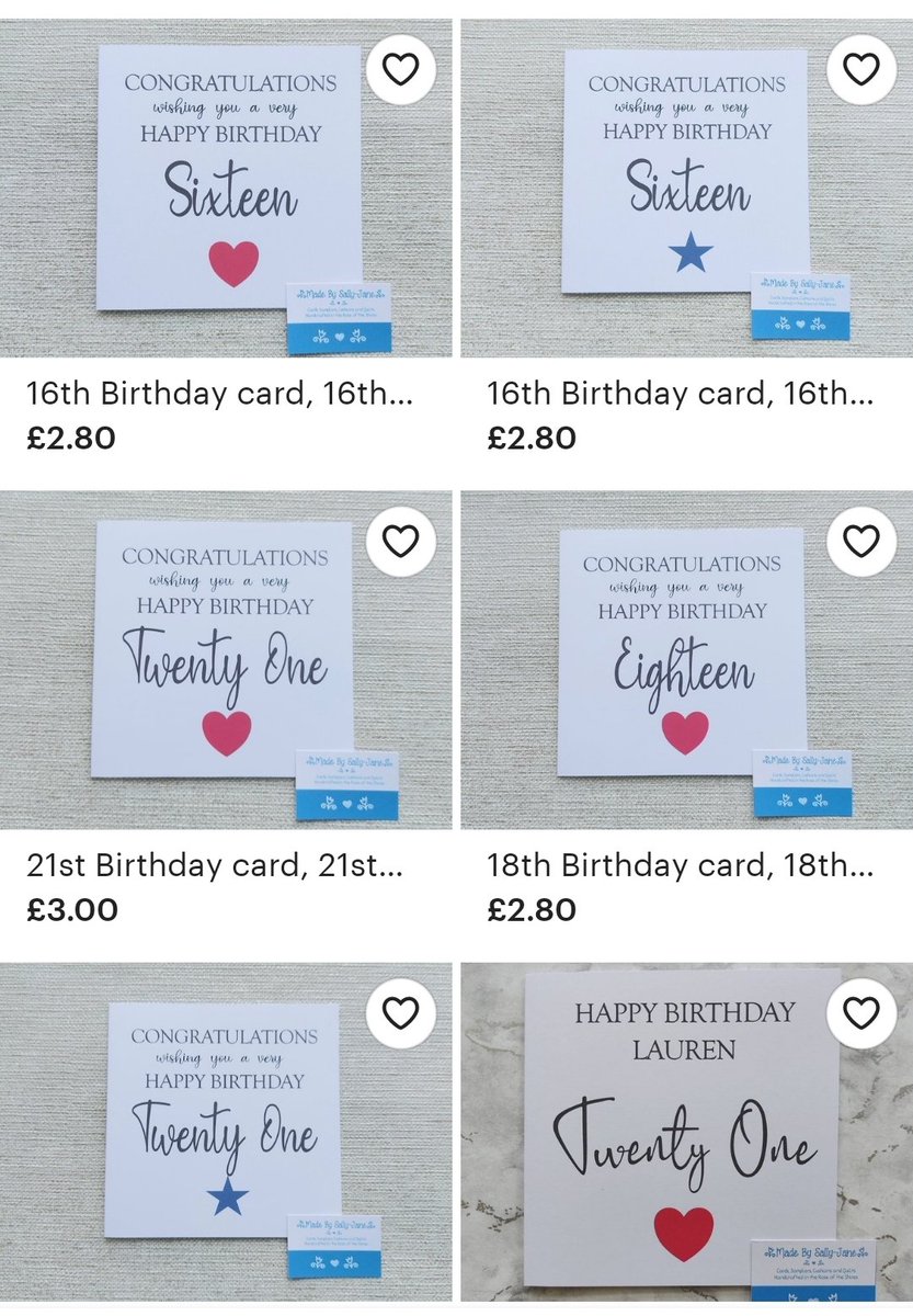 madebysallyjane's tweet photo. This week I've been adding new cards to my Etsy shop for #agecards #weddinganniversary #newbaby #newhome Please have a look and share with your friends, it really does helps me to be seen #northantshour https://t.co/Q2uhJ0dQP8