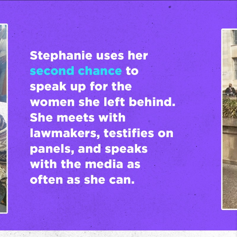 FAMMFoundation's tweet photo. Stephanie Nodd has used her #SecondChance to reconnect with her family, find stable employment, and nurture her dream of owning her own business and building her own home. 

Help fight for sentencing reforms to drug laws by taking our #EQUALact action. #ClemencyNow