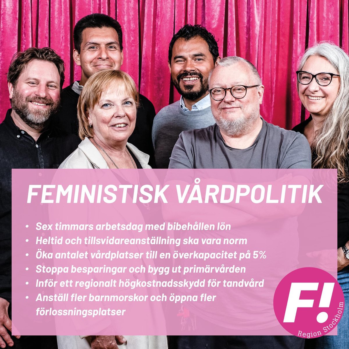 FiSthlmLan's tweet photo. VALMANIFESTET ÄR HÄR 

Valmanifestet för Feministiskt initiativ Region Stockholm innehåller en lång rad politiska förslag för att stärka vården och kollektivtrafiken och för att regionen ska lyckas genomföra klimatomställning: https://t.co/ehdOhxA7W6 #vårdpol #fempol #regionpol https://t.co/98bawJWWgU