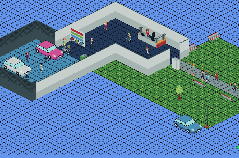 GamesBySaul's tweet photo. Didn't have loads of time to make a beautiful museum, but using @Skeffles #museumgame demo I was able to make something very quick, welcome to the car museum!
This is really cool, can't wait to see more!
https://t.co/RQBbQfxHeh - Play the demo!! โจ https://t.co/9F409ulQ0K