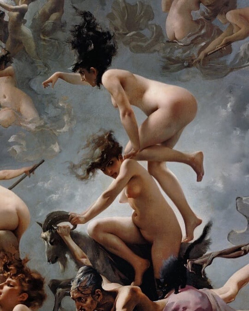 culturainquieta's tweet photo. «Brujas yendo al Sabbath» , 1878.

Por el pintorpostromántico granadino Luis Ricardo Falero.

La pintura muestra un grupo de brujas, casi todas desnudas, participando en un aquelarre, un lugar de encuentro donde se hacían rituales de magia negra y orgías. https://t.co/bB821IuFP0