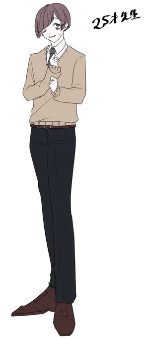 年度が変わったのでせんせとりょーまくんの見た目が変わりました、先生は恥ずかしくなって元に戻る可能性は大ですが。他にも変わった子いそ～、思いついたら描く。短髪りょーまくん推せる……。#深夜の絵描き卓#illustration#イラスト 