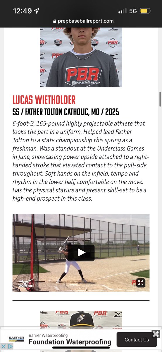 Thank you for the write up! @PBRMissouri <a href="/PBR_Moulder/">Kevin Moulder</a> @ToltonBaseball @RecruitingWbc