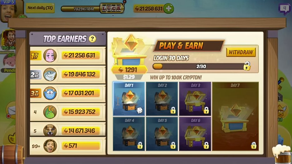 With the next Expansion, MoMi Players will see their total account value calculated in Crypton and in $, shown at the top.

New and maybe even older players will get a 30-day login bonus where they can claim free Crypton daily. 

➡️Learn more: youtube.com/watch?v=xSxERQ…