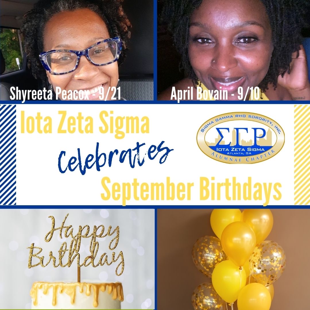 SGRhoAtlIZS's tweet photo. Kicking off September celebrating the born day of these gorgeous ladies of Iota Zeta Sigma. ๐๐๐
#IconicIZS
#SGRhoATLIZS https://t.co/CfiaQ1Vse6