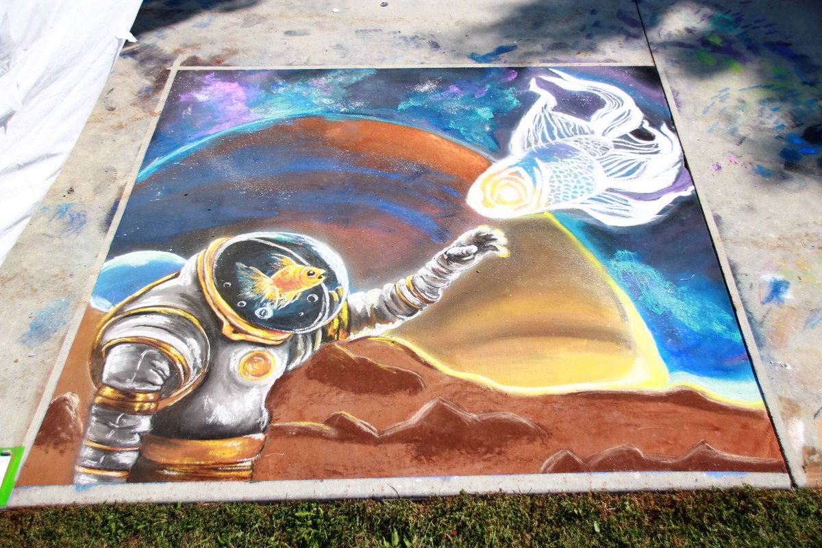 _CountyLibrary's tweet photo. Chalk the Walk is today from 2-6 pm, featuring some of the best chalk artists in SLC! It's free for everyone, and the art is mind-blowing! Get with friends and family and enjoy a great day with great art!

#TheCountyLibrary #ChalkTheWalk https://t.co/UNqiZVZfQ1