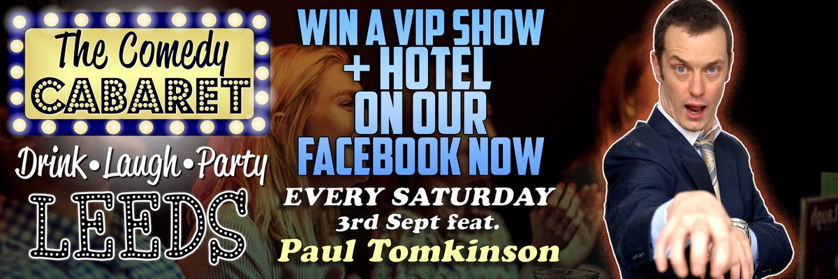 ComedyClubLeeds's tweet photo. || Leeds Comedy Club ||
This Saturday with @robmulholland and the hilarious @PaulTonkinson 
Doors 7:30pm
Show 8:30-9:40pm
Nightclub after-party till 3am
@PRYZMleeds 
Tix: in bio https://t.co/fz2vwnSm5k