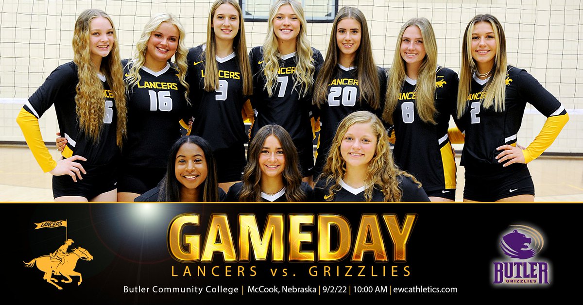 EasternWyoming's tweet photo. EWC Lancer Volleyball is on the road tomorrow to play in Butler Community College Grizzles at 10pm, Friday.
McCook Community College Livestream - https://t.co/l0G2A3s7lJ
#EWC #EasternWyomingCollege #EWCVolleyball #LancerVolleyball #ButlerCC https://t.co/d2MLpvfYsf