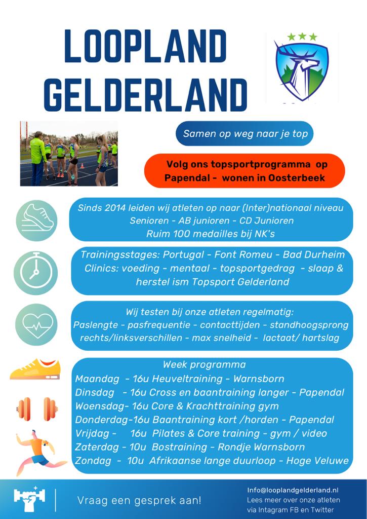 Train komend seizoen mee bij RTC Loopland Gelderland op Papendal! Hoofdcoach Honore Hoedt heeft alle ervaring op weg naar jouw top! Lees het interview. Er is plek om te wonen in onze topsporthuis in Oosterbeek!  Info@looplandgelderland.NL 
Lees verder op facebook.com/10004541092490…