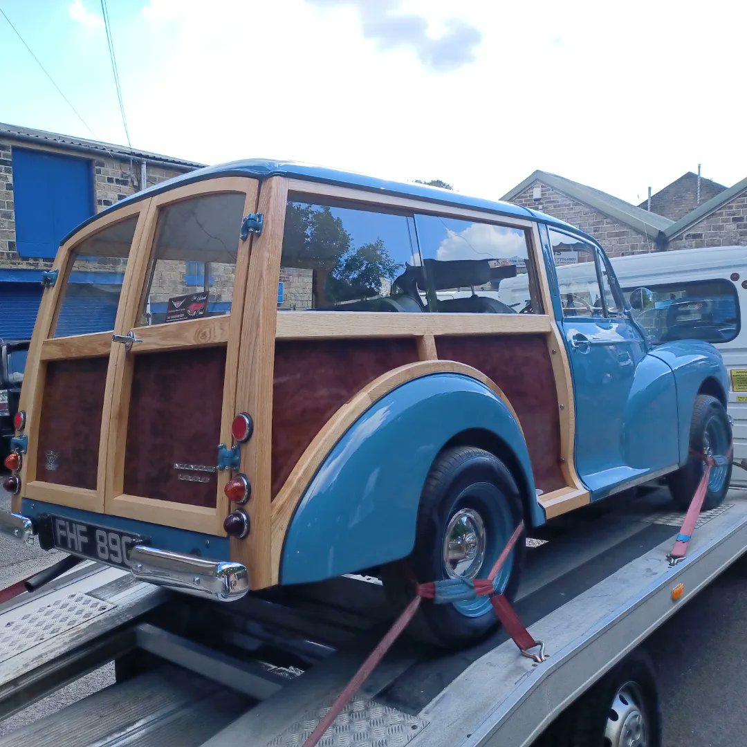 dlwrcc's tweet photo. All loaded up and ready for its trip to London. 
Fresh off the WRCC production line in Halifax. 
Fancy a WRCC quality Minor?
Visit https://t.co/ykJYbmNlel 
#morrisminor #wrcc #morristraveller #californiatraveller #restoration #classiccars https://t.co/AWx1pbF171