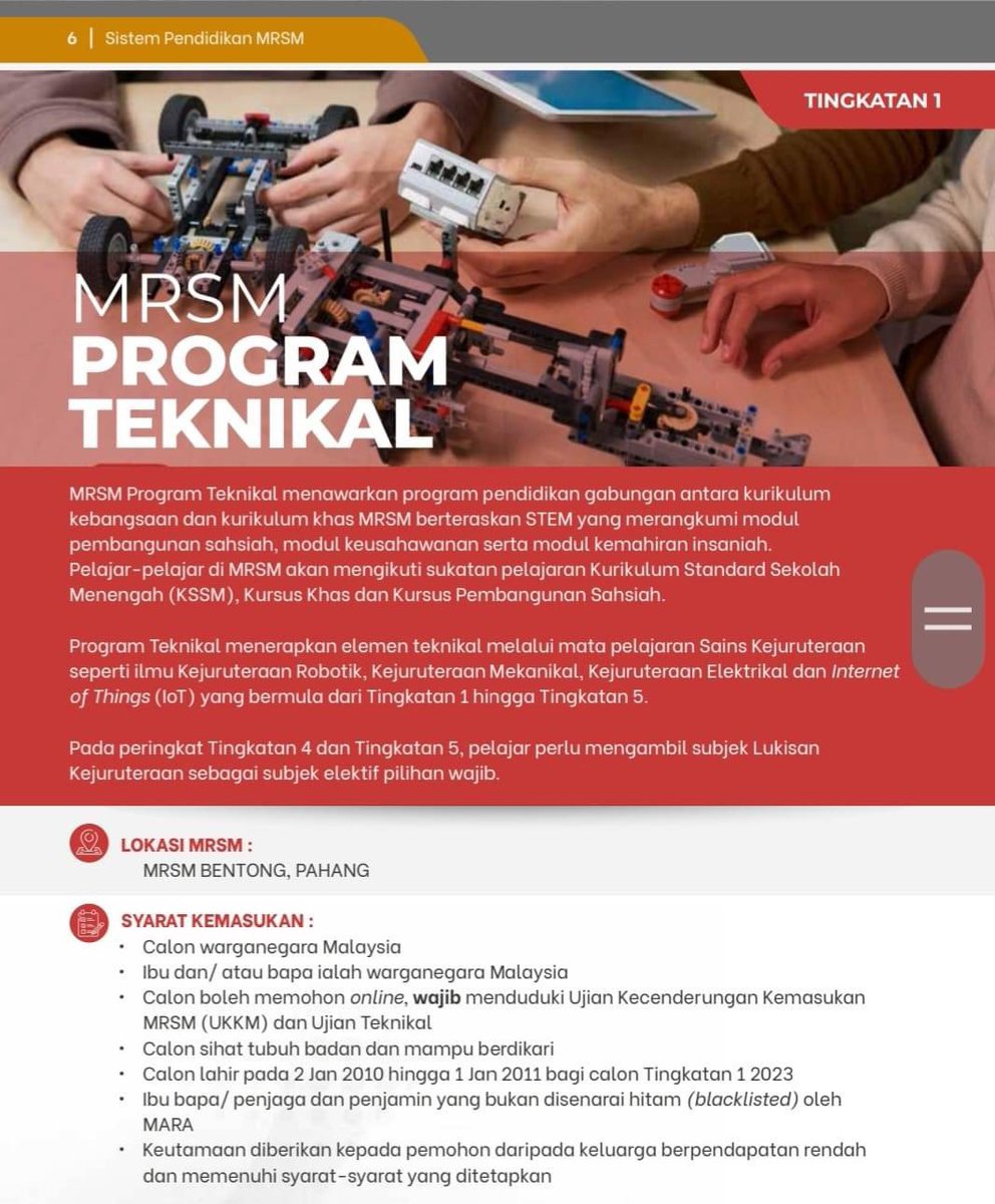 mrsmkuching's tweet photo. Program Pengajian Di Maktab Rendah Sains MARA Bagi Tingkatan 1 &amp; Tingkatan 4 Tahun 2023 https://t.co/H924CCKQm1