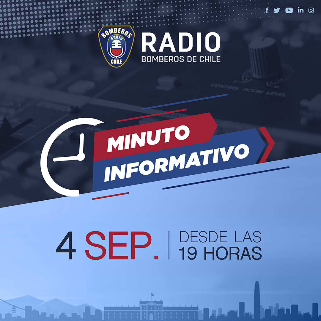 Bomberos de Chile on Twitter "𝗠𝗜𝗡𝗨𝗧𝗢 𝗜𝗡𝗙𝗢𝗥𝗠𝗔𝗧𝗜𝗩𝗢 Programación