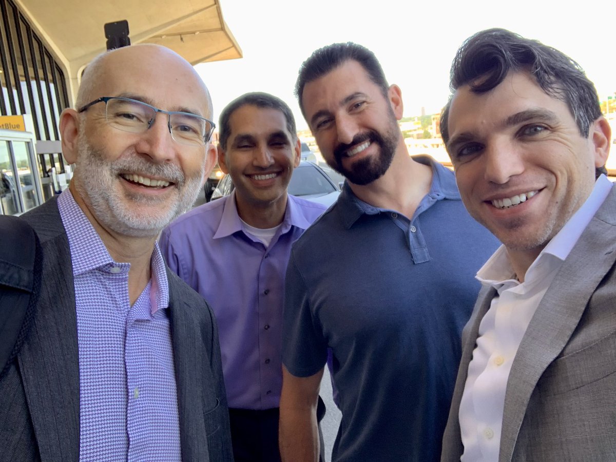 Awesome meeting up with so many thoughtful GU brachy experts @peter_orio @gerard_morton @RTendulkarMD @AlbertoBossial (not in photo). Always thought provoking to hear from these pros and their perspective.