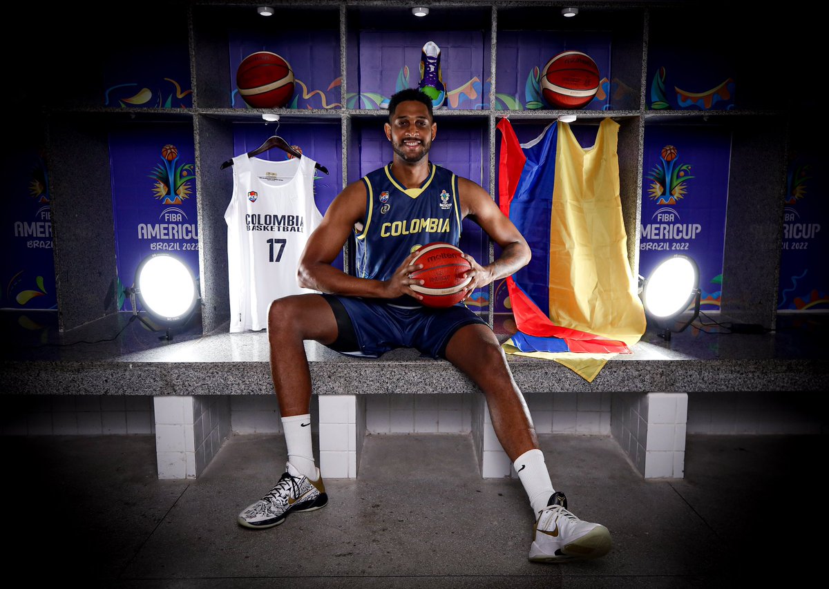 AmeriCup's tweet photo. Es el turno de Colombia 🇨🇴‼️

Lo dio todo en el Medía Day en la previa del inicio de la AmeriCup en Recife 🎉🇧🇷

#AmeriCup 
🗓 2-11 septiembre https://t.co/dYzeLQbsNH