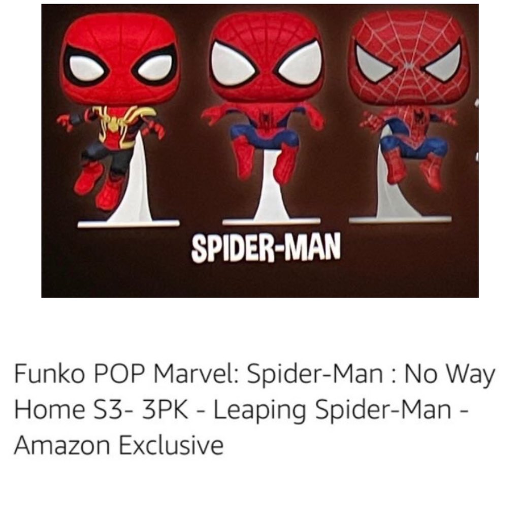 RT @funkomarvelnews: Amazon exclusive Leaping Spider-Man 3-Pack is coming soon! 

#SpiderManNoWayHome https://t.co/FGMpE9lzJO