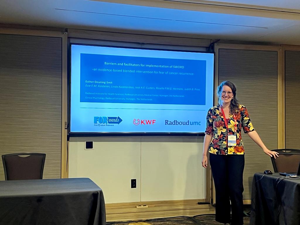 Very proud of my phd-student <a href="/DeuningEsther/">Esther Deuning</a> w 2 presentations on #IPOS2022. She is a true pioneer in getting screening and evidence-based interventions implemented in routine clinical care