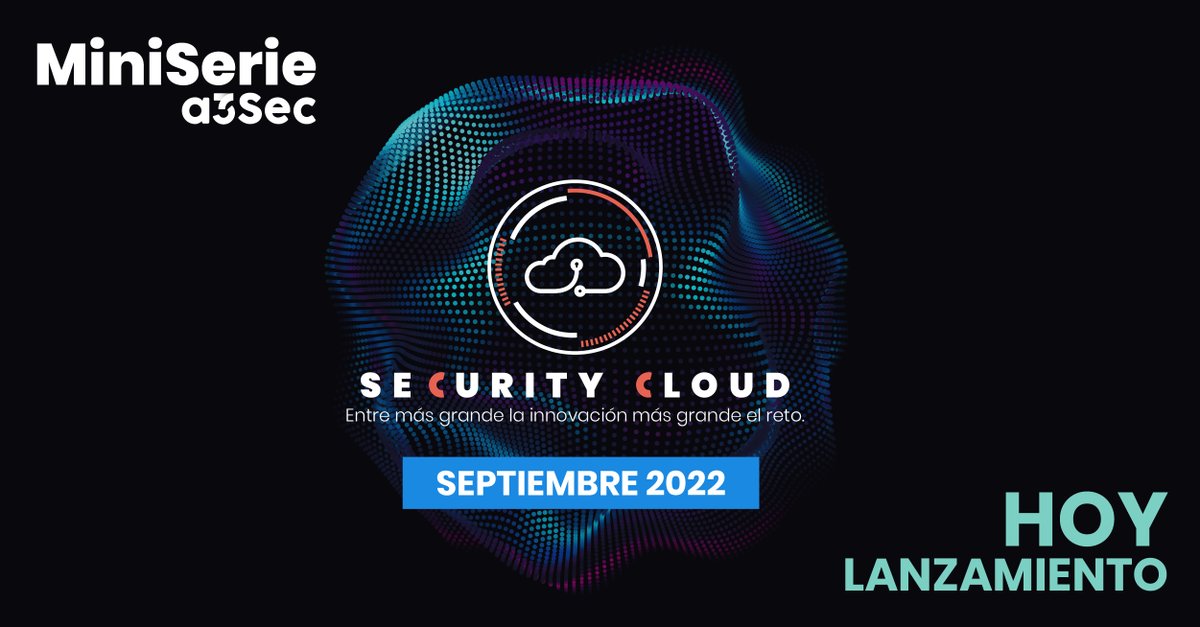 a3sec's tweet photo. Disfruta de esta miniserie que hemos creado de la mano de expertos para descubrir la mejor estrategia de ciberseguridad en la nube. Cada semana un nuevo capítulo. Suscríbete https://t.co/twoDAkK2Vm
A3Sec, tu CiberPartner
.
#A3Sec #Miniserie #SecurityCloud #Ciberseguridad #Cloud https://t.co/TvujhotefJ
