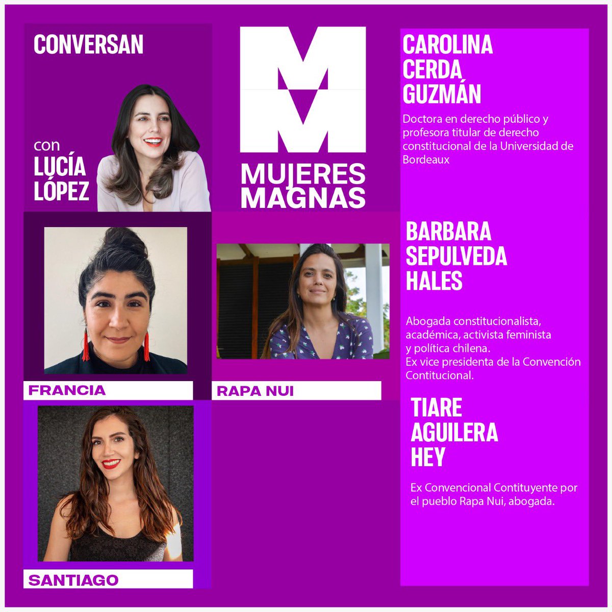 ¡Hoy! Capítulo final 💜 Proceso constituyente y nueva #constitucion a las 20 horas a través de las plataformas de @luciavlopezg @agendadegenero @institutofrances_chile y <a href="/radiousach/">Radio USACH 94.5 FM</a>