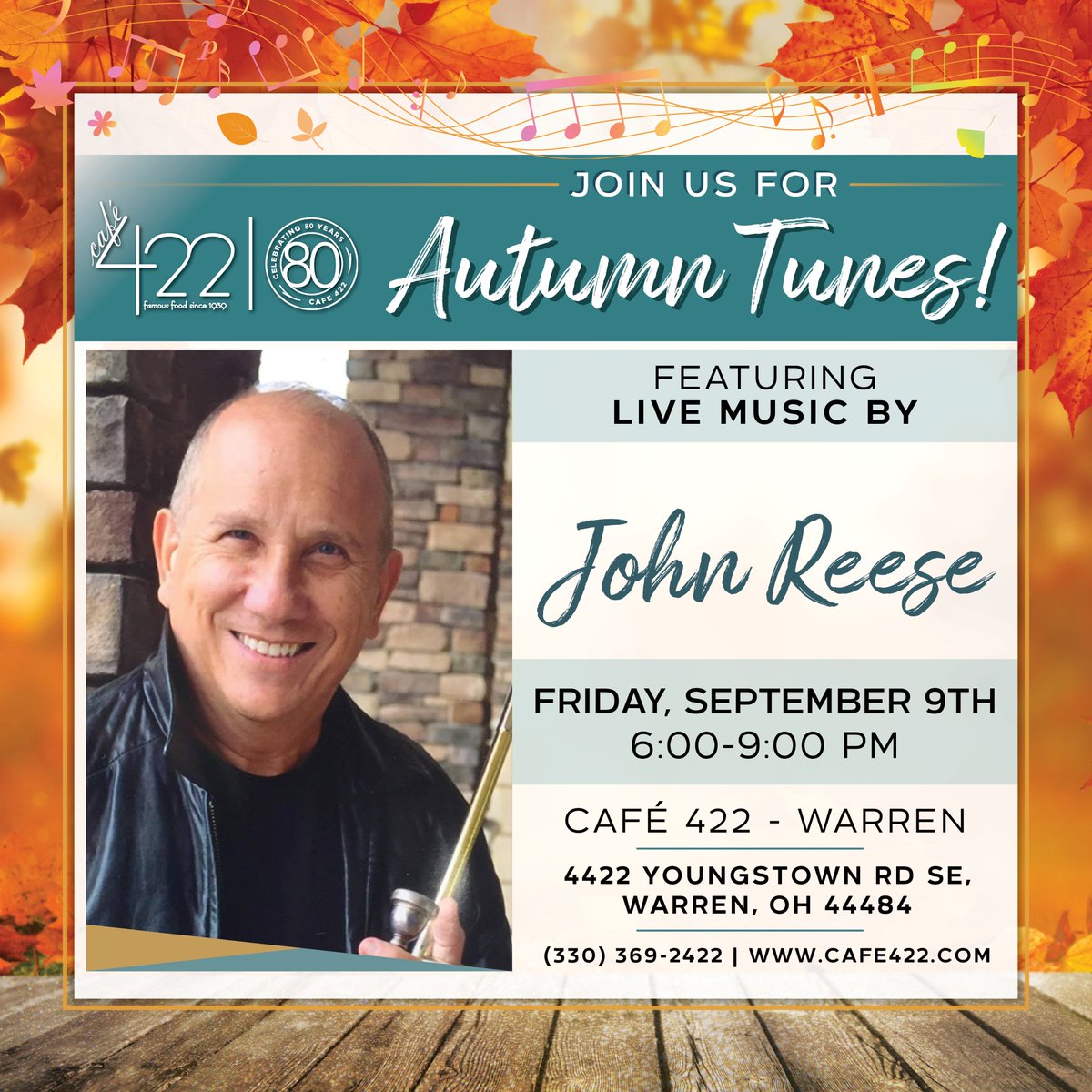 cafe422's tweet photo. John Reese is performing LIVE tonight at 6PM! https://t.co/hMEXxOPJ2t