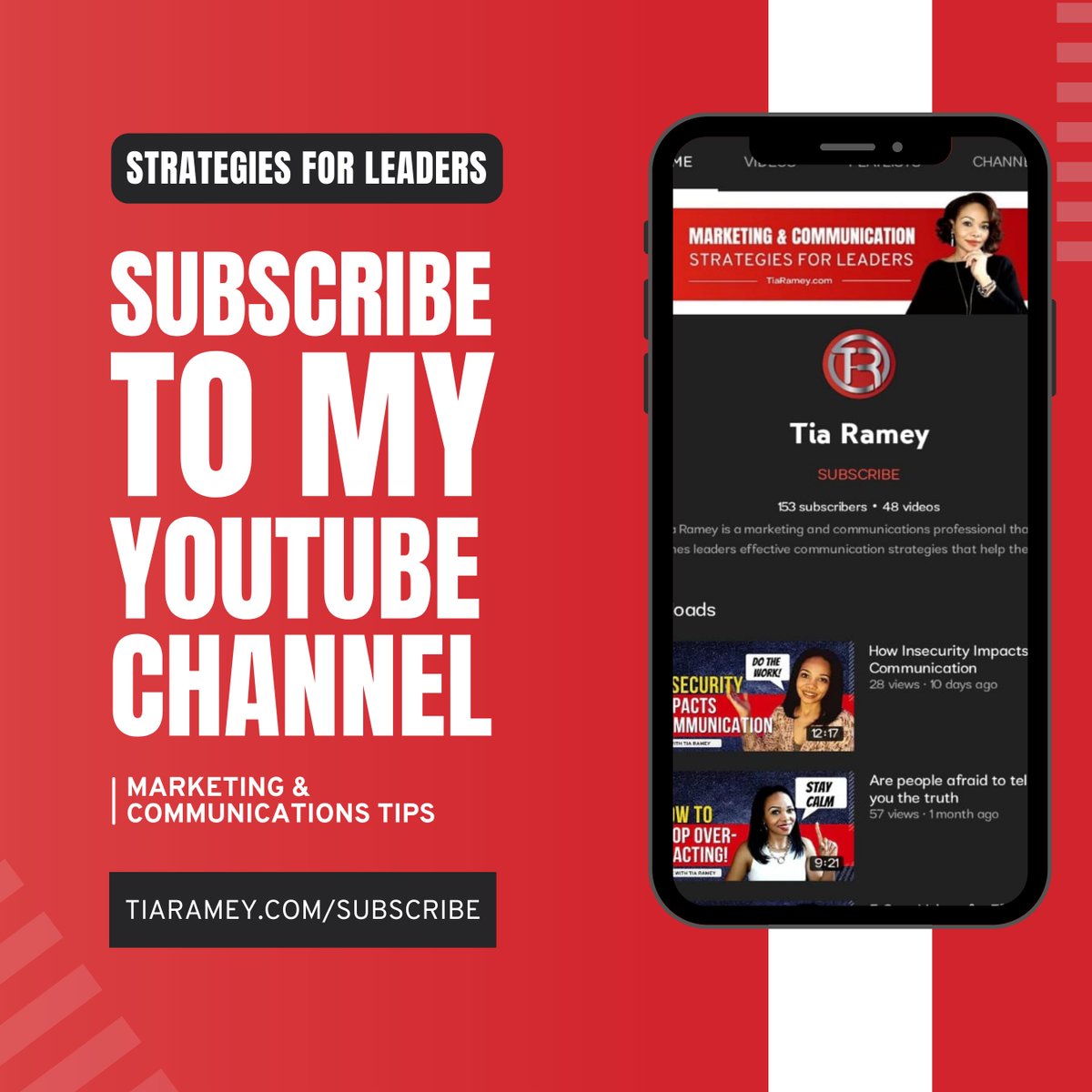 thramey's tweet image. Get free communication strategies for leaders when you visit my website at TiaRamey.com.