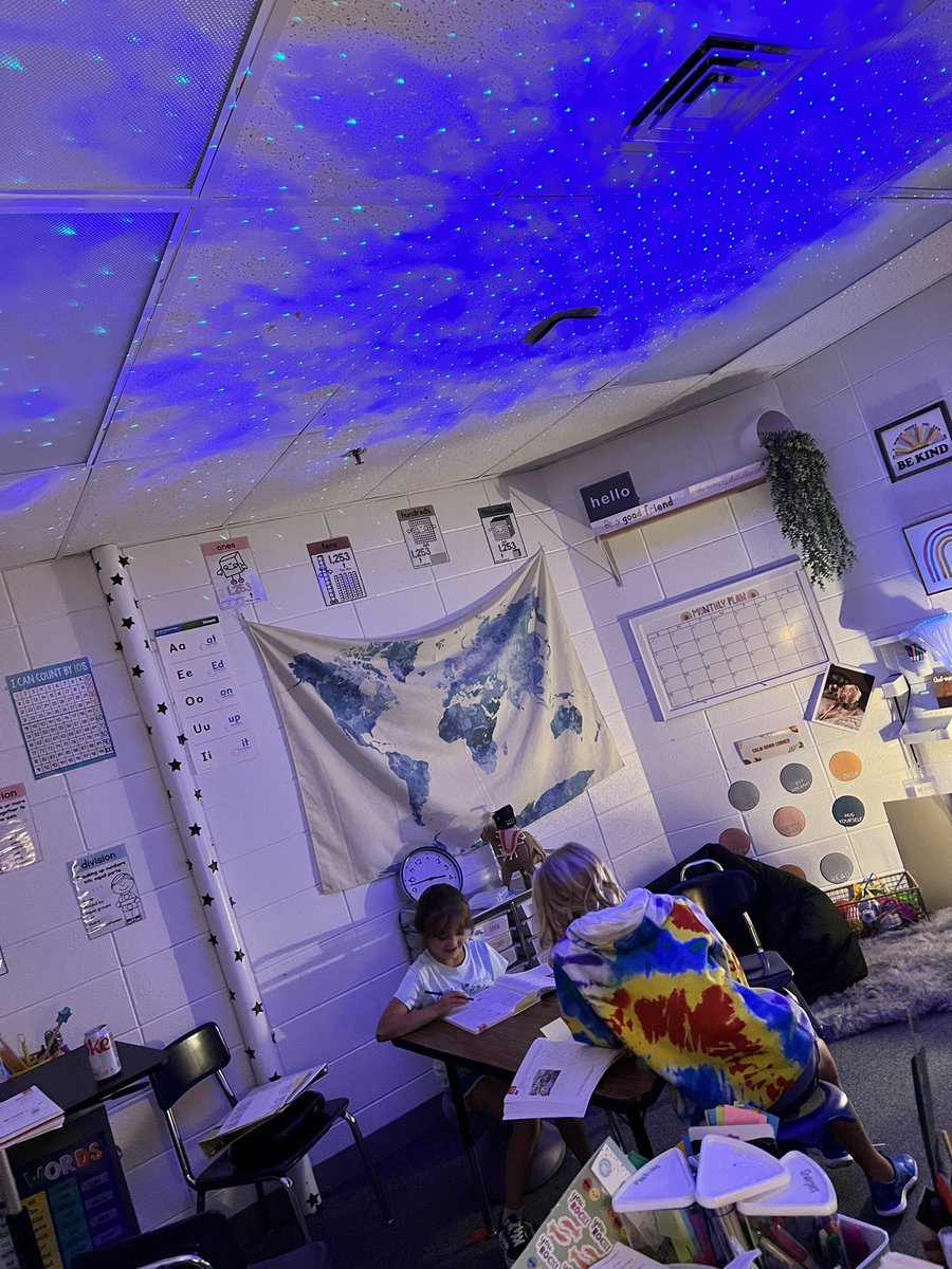 My students are working under the stars thanks to a very generous community member that helped to clear my Amazon list! #d25itspersonal