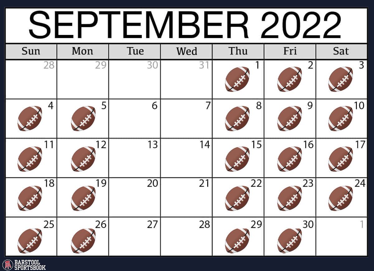 stoolgambling's tweet photo. There are more days in September with Football than without Football. 

We made it. @betthepigskin https://t.co/v2jETijgIu