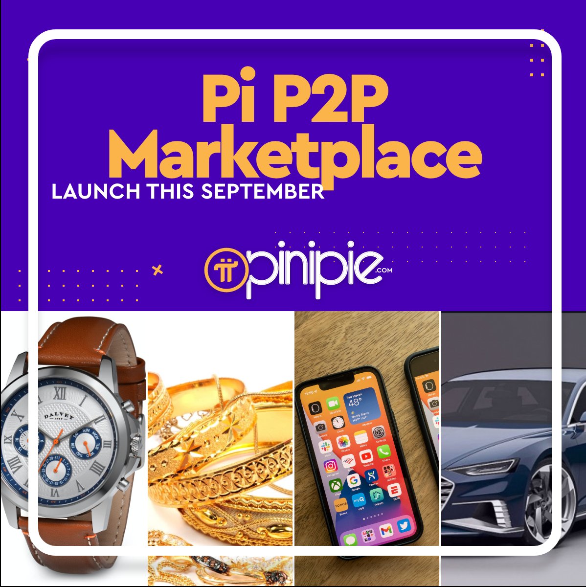 Pioneers, are you ready to welcome the Pinipie P2P marketplace where you can list items for sale, barter, &amp; also negotiate pi price before payment?

Follow for September launch date. Only for Pi Network #Pinipie #PiConsensus #PiChainMall #Picoin Mainnet #PiPayment #pitransaction
