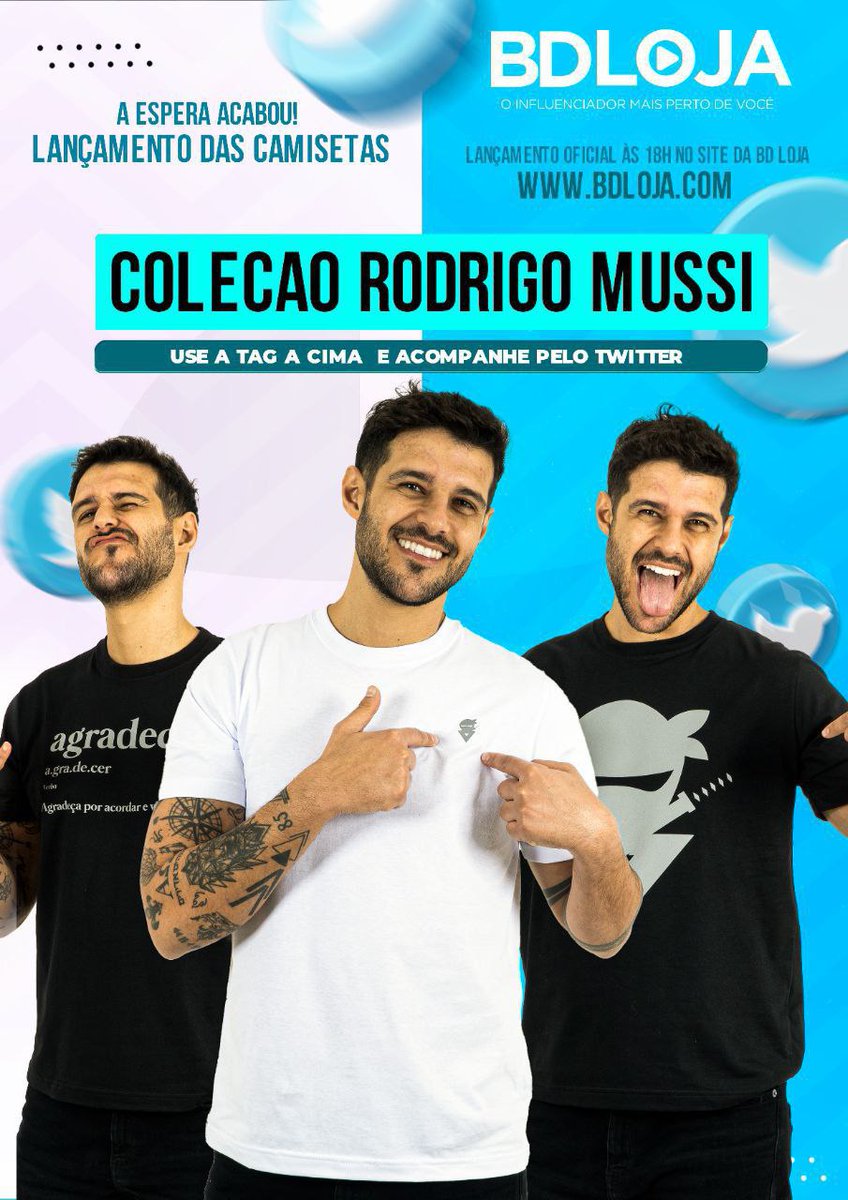 Taihana13's tweet photo. Que orgulho ver meu favorito crescendo cada dia mais , conquistando o mundo e hj tem lançamento da sua marca. Então bora de tag às 19hrs 
COLECAO RODRIGO MUSSI
@oficialmussi  @BrasileraD https://t.co/VI5A56ghew