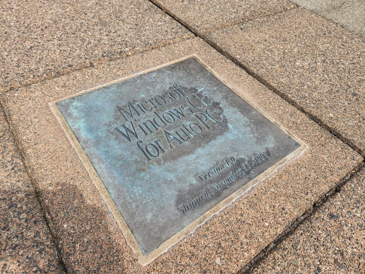 obloch's tweet image. Every time I walk through this square on Microsof campus I shed a little tear. RIP #WindowsCE