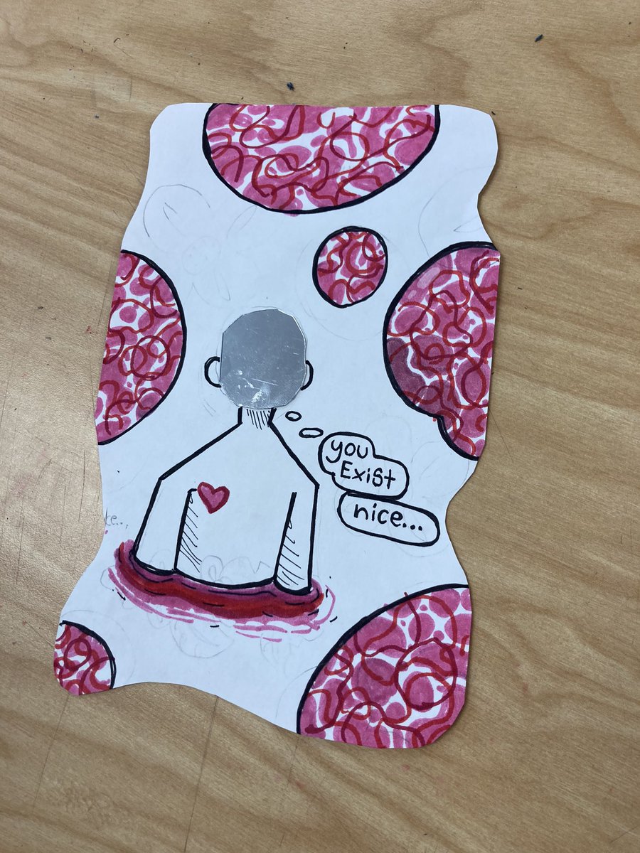 Art_with_MsG's tweet image. Today we started making mirror art with affirmations! How cool are these kids. #TeamKidsFirst #ArtsAtCarroll