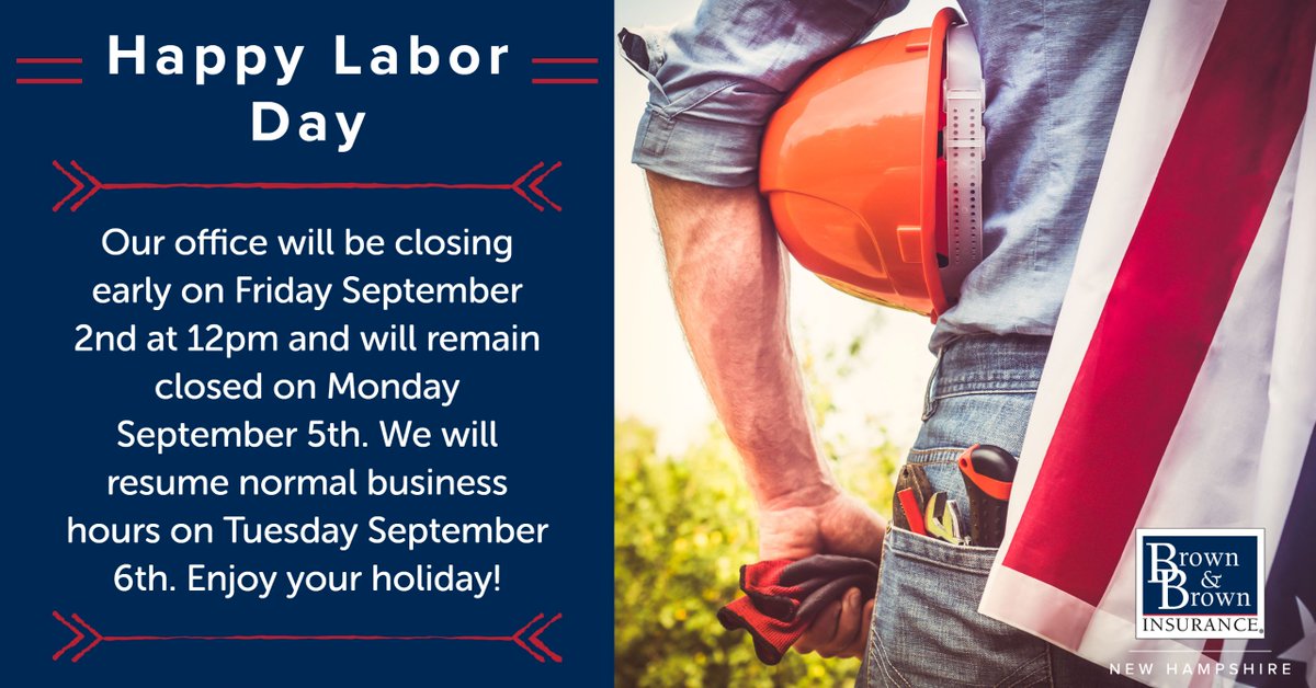 bbnhins's tweet photo. Happy Labor Day, have a fun and safe holiday weekend https://t.co/A4BToMnNMj