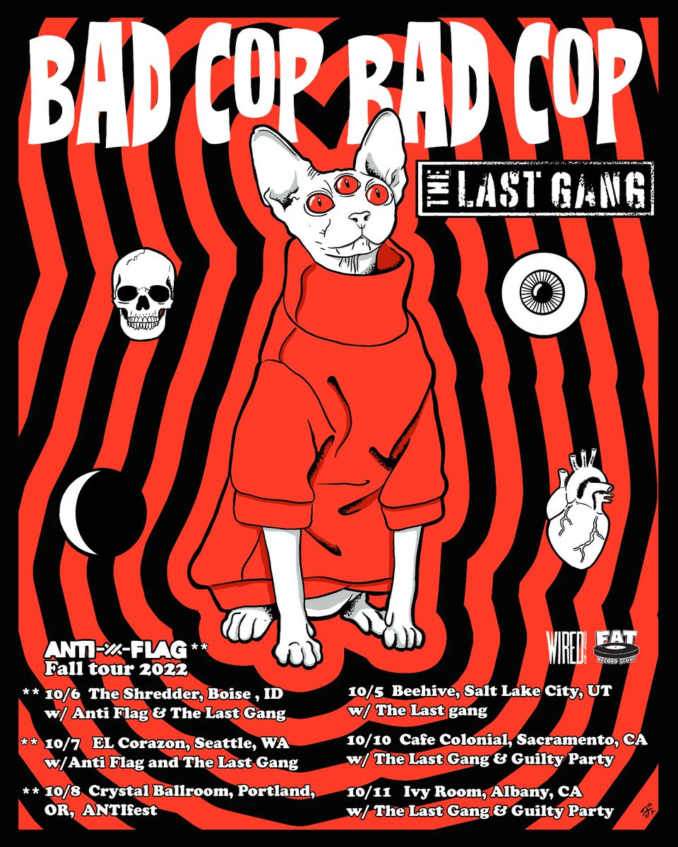 thelastgangband's tweet photo. 🚨LETS GOOOOO🚨
See ya in October! ✌🏽🖤
#TheLastGang #BadCopBadCop #AntiFlag #guiltyparty #GoodRiddance #TheBlackTones #TheMacks #FatWreckChords #fatwreck @fat_wreck @bcbcmusic @anti_flag https://t.co/SEBb4taJje