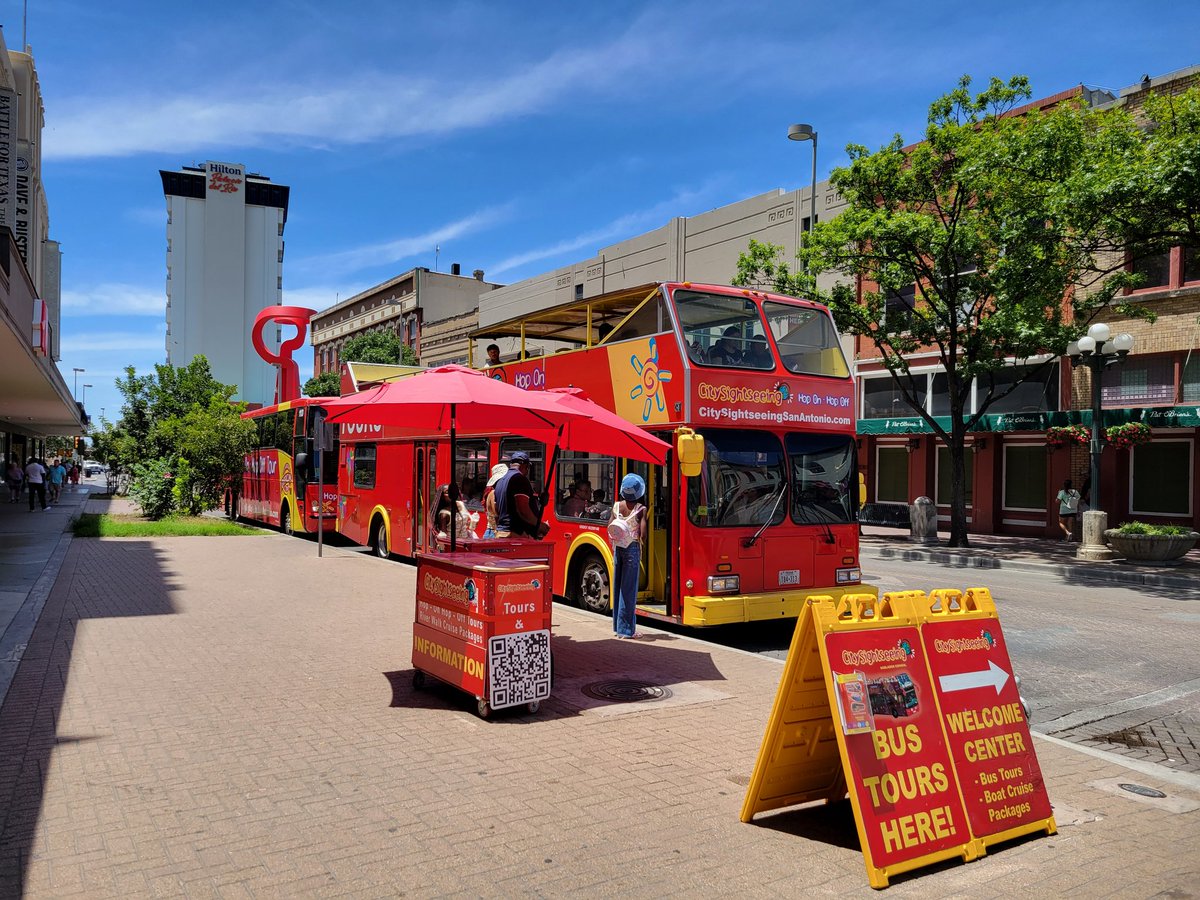 SARiverwalkFun's tweet photo. We are out touring with our friends from @RideRedSA again today. We have explored the The @HistoricPearl and Historic @MarketSquareSA . What a fun way to see downtown San Antonio!
https://t.co/DW7xFQkmZt
#SARiverwalkFun #RideRedSA #VisitSanAntonio #SanAntonio #Travel https://t.co/jFBVVr1ipu