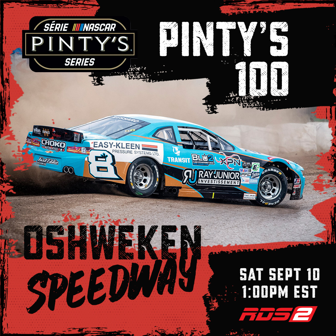 Attention race fans! Set a reminder and catch a re-airing of the #Pintys100 dirt track race at #Ohsweken only on RDS2.

🗓️: Saturday, September 10th, 2022
⏰: 1:00pm EST