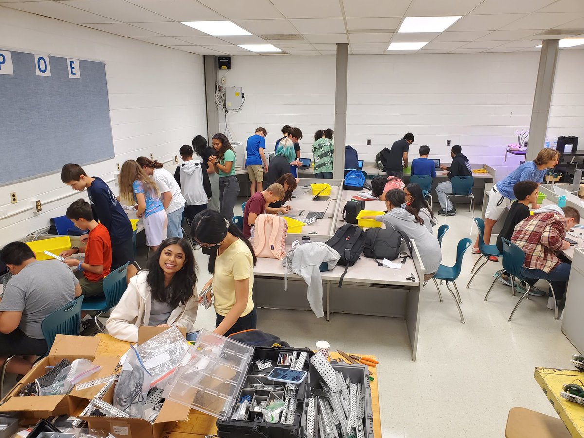 27 newbie trying out for WSHS Robotics. They are tasked with building a robot in 3 days that plays Hungry Hungry Hippos :)