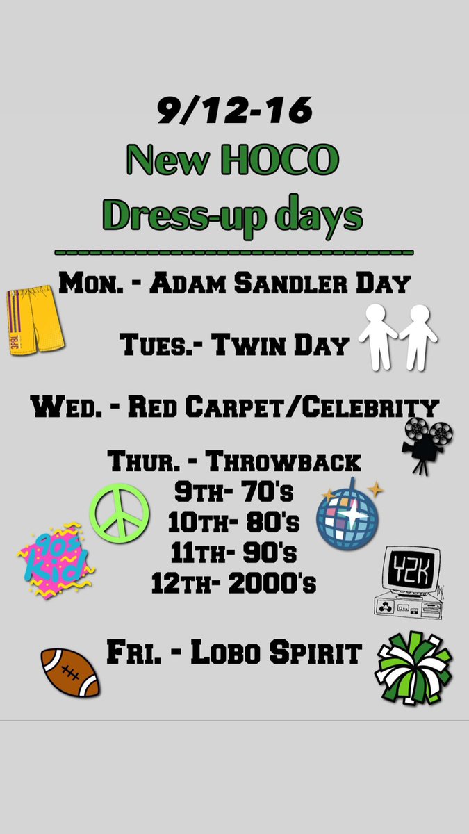 stucomonahans's tweet photo. Just a heads up for homecoming week! https://t.co/220qFIwsab