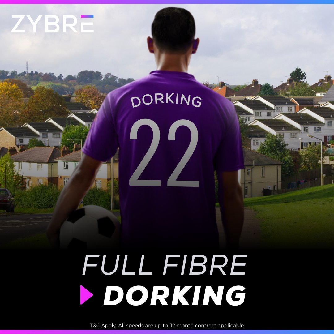 Here we go! Full fibre broadband with speeds up to 1000Mbps now available in Dorking. £44.99 monthly fee. One year contract.

#herewego #deadlineday #fabrizioromano #broadband