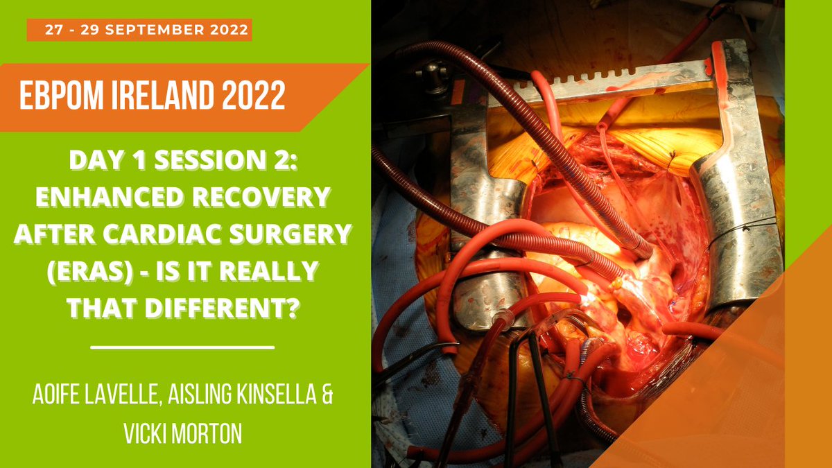 EBPOM (@ebpom) on Twitter photo EBPOM Ireland 2022 - Weekly Update - Session Spotlight: Enhanced Recovery After Cardiac Surgery (ERAS) mailchi.mp/ebpom.org/ebpo… EBPOM Ireland 2022 - Weekly Update - Session Spotlight: Enhanced Recovery After Cardiac Surgery (ERAS) mailchi.mp/ebpom.org/ebpo…