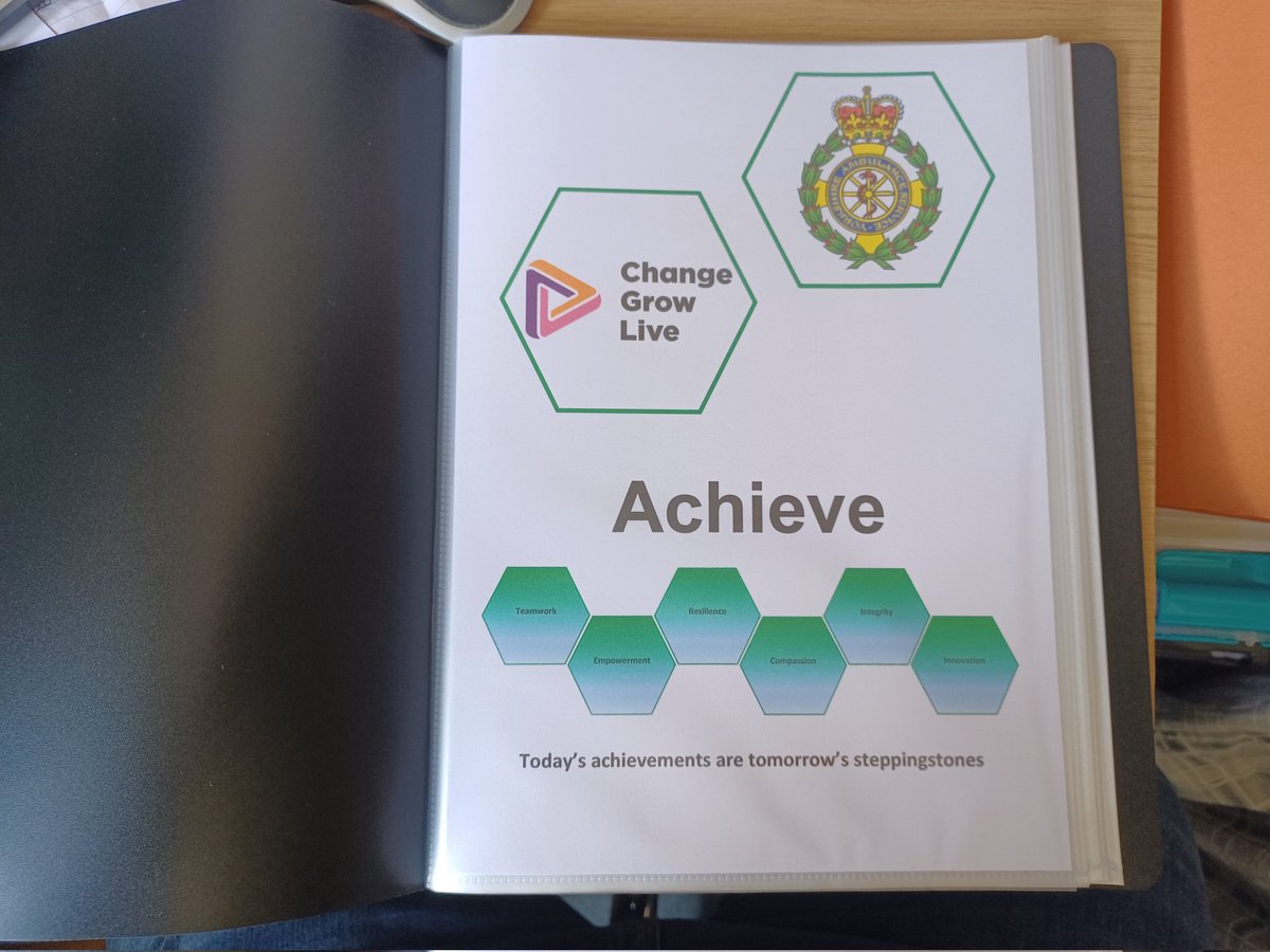 Defib_Dave_YAS's tweet photo. Bitter sweet moment as the last of the @YorksAmbulance @changegrowlive #AchieveProgramme portfolio covers comes off the printer but it will be lovely to present them to the first #CGL cohort ππ¨βππ©βππ
Last 7 weeks have flown past. A bit of tweeking then hopefully national rollout https://t.co/NObikI7scX