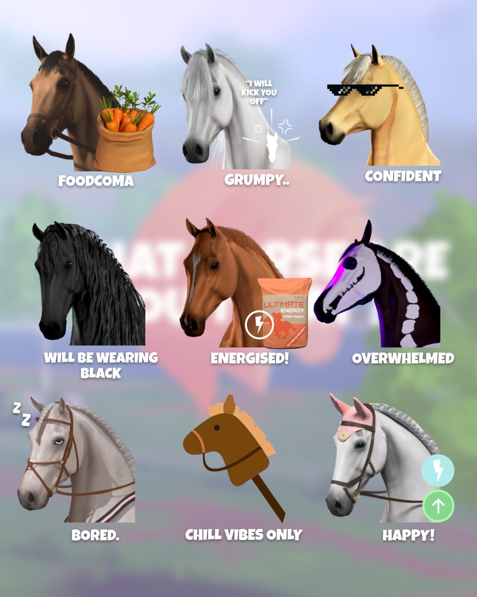 Equestrian the Game on Twitter "What horse are you today? 🤔"