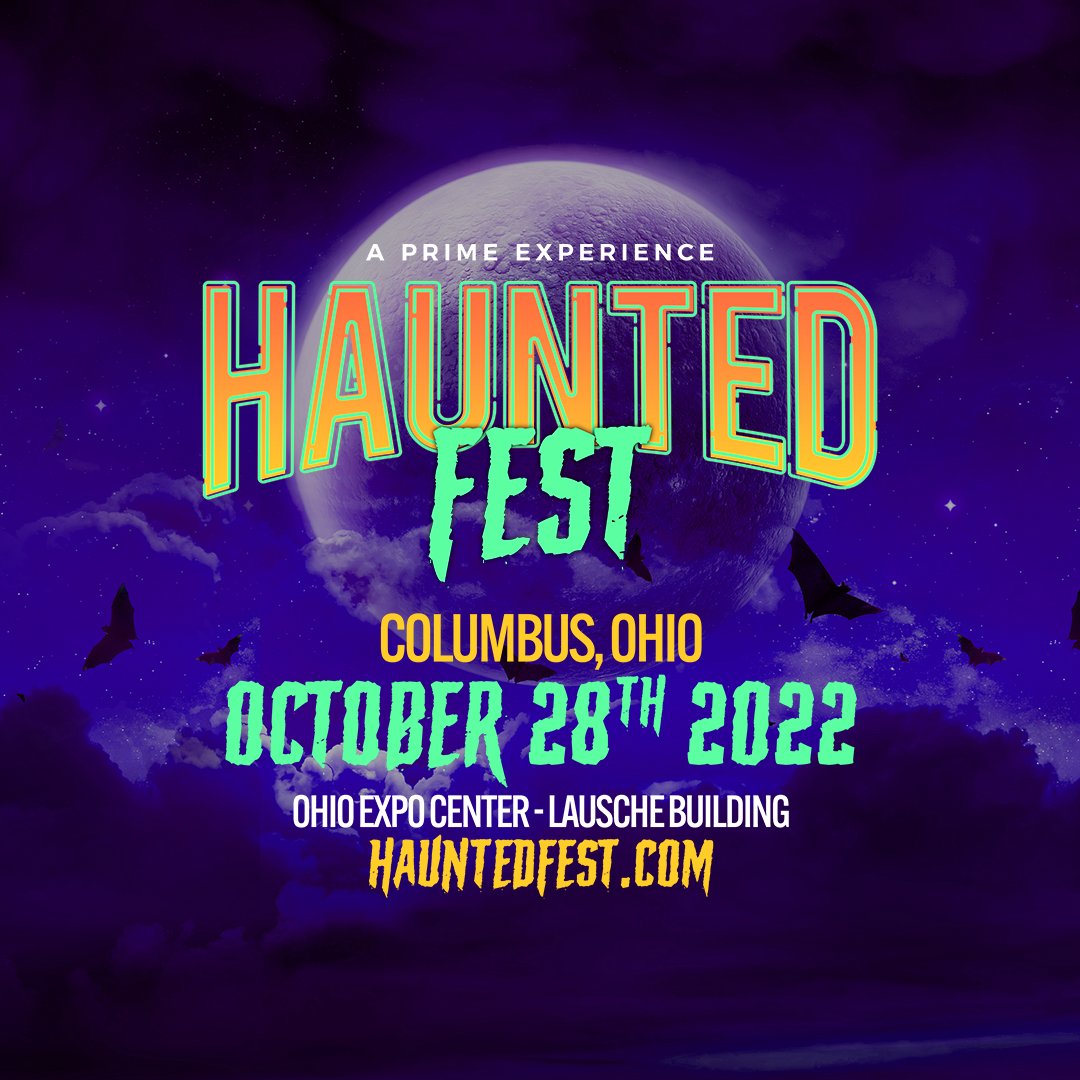 No tricks, just treats because WE'RE BACK! 🎃 Haunted Fest returns to the Lausche Building at Ohio Expo Center in Columbus on FRIDAY, OCTOBER 28!

Tickets on sale once the lineup drops, which is eerily soon 🦇