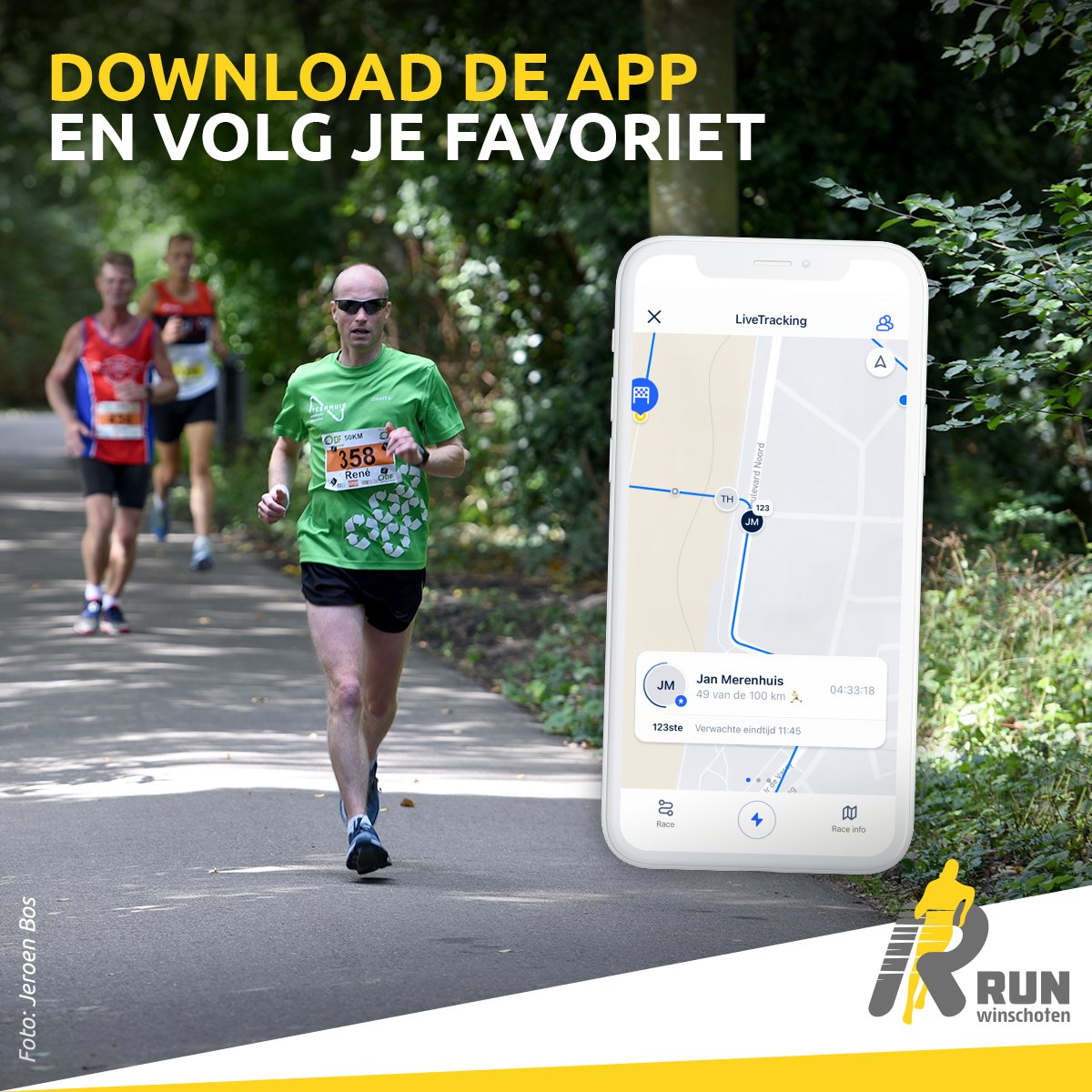 Met de APP van de RUN Winschoten houd je de voortgang van jouw favoriete hardloper bij.

Ga naar de App Store (iOS) of Google Play (Android) en download de app: 

iOS: apps.apple.com/nl/app/run-win…
Android: play.google.com/store/apps/det…

#hetultraloopeventvanNL