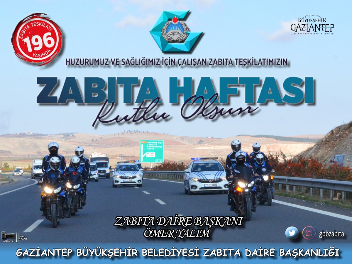 Vatandaşlarımızın huzurunu, kamu düzeni korumak için 7/24 özveriyle ve sadakatle çalışan Zabıta Teşkilatımızın 196. kuruluş yıl dönümü ve Zabıta Haftası kutlu olsun.👮👮‍♂️

#ZabıtaHaftası