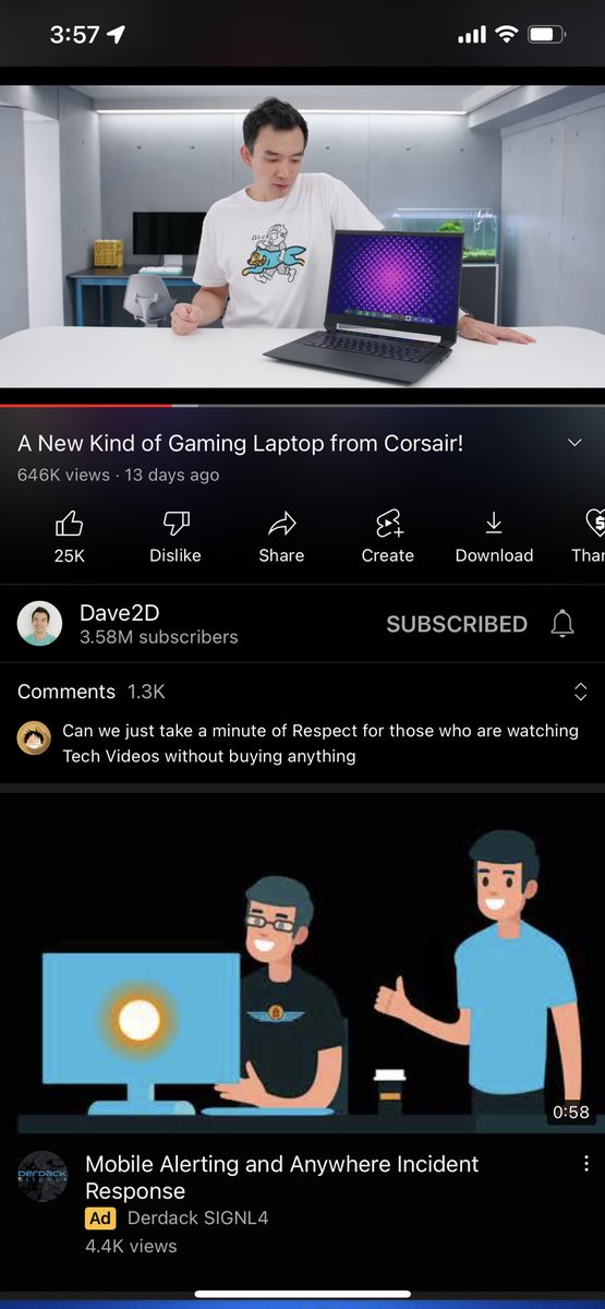 AmitNV's tweet photo. Loving this new dynamic glow effect that Youtube app on iOS is experimenting with 🤩 https://t.co/Dsa1rtnItH