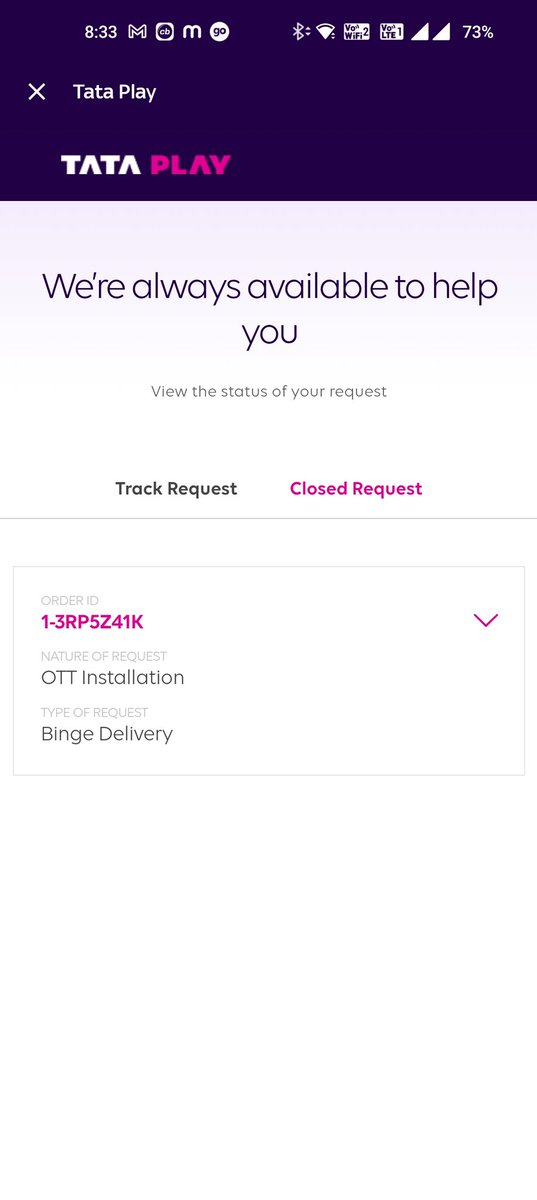 guruswamyj's tweet photo. @TataPlayBinge worst customer service I ever had in life. Still on escalation without the TAT not available. Thanks for not helping anyways. https://t.co/djeIITPbgR