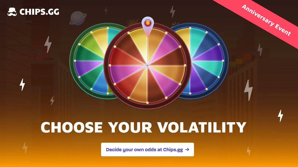 chipsgg's tweet photo. Introducing our brand new prize wheels!

You can now choose your own volatility when spinning the Chips prize wheel

What will you choose?

Low ⚡️
Medium ⚡️⚡️
Or High ⚡️⚡️⚡️

Earn tickets to spin the wheels every time you level up in the Chips VIP program 🎩

#Chipsgg https://t.co/zI9ic7xBK3